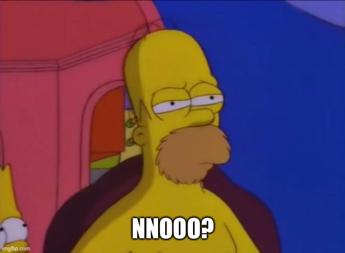 Simpsons nooo | NNOOO? | image tagged in dredrick tatum,simpsons,nooo | made w/ Imgflip meme maker