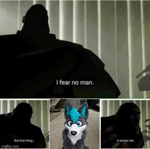 Every normie when they think of furrys | image tagged in i fear no man,furry | made w/ Imgflip meme maker