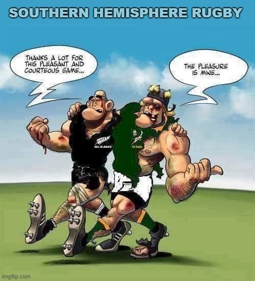 Rugby | SOUTHERN HEMISPHERE RUGBY | image tagged in rugby,all blacks,springboks | made w/ Imgflip meme maker