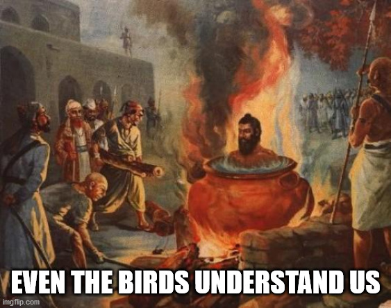 cannibal | EVEN THE BIRDS UNDERSTAND US | image tagged in cannibal | made w/ Imgflip meme maker