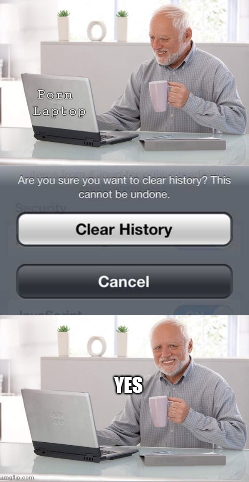 Harold's good at hiding things | Porn 
Laptop; YES | image tagged in hide the pain harold,porn,dirty harry,bad,memes,funny | made w/ Imgflip meme maker