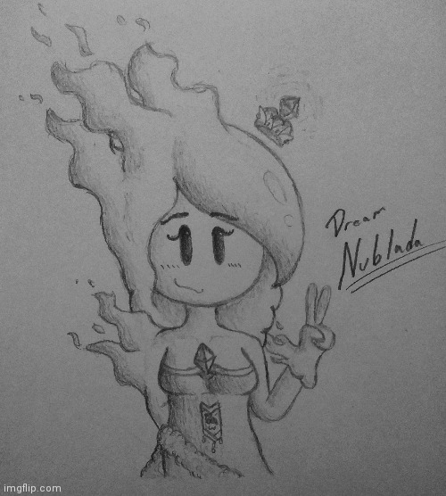 Queen Nublada but I drew her in her dream form. I hope y'all enjoy the drawing! :D | image tagged in princevince64,nublada,new oc coming soon i promise,and yeah oc redraws 2 will be soon,im never gonna give you up | made w/ Imgflip meme maker