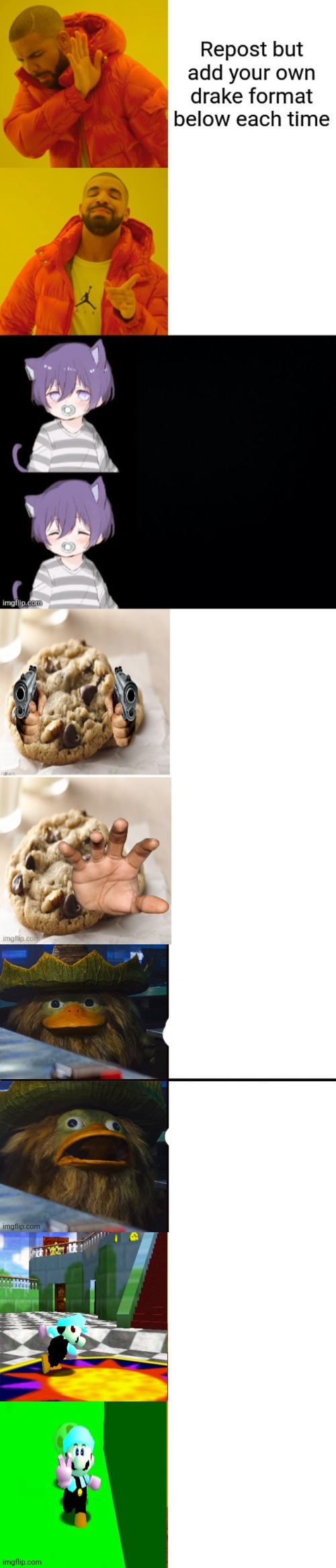 image tagged in gameslayer drake meme | made w/ Imgflip meme maker