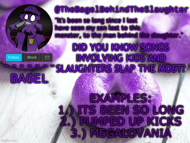 i don't think that's a coincidence | DID YOU KNOW SONGS INVOLVING KIDS AND SLAUGHTERS SLAP THE MOST? EXAMPLES:
1.) ITS BEEN SO LONG
2.) PUMPED UP KICKS
3.) MEGALOVANIA | image tagged in announcement thingy new | made w/ Imgflip meme maker