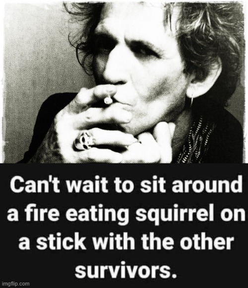 SURVIVOR | image tagged in keith richards | made w/ Imgflip meme maker