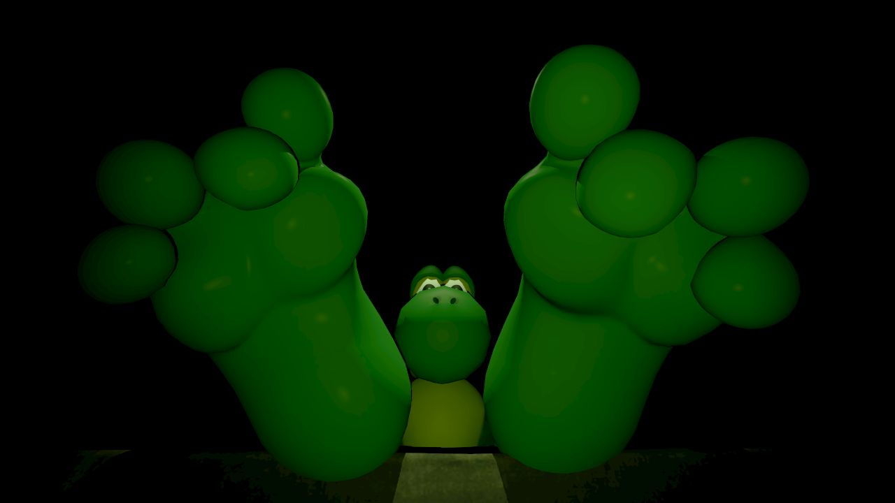 High Quality Yoshi Feet Blank Meme Template