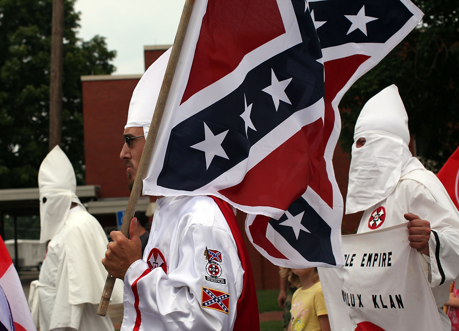 KKK Klan march Blank Meme Template