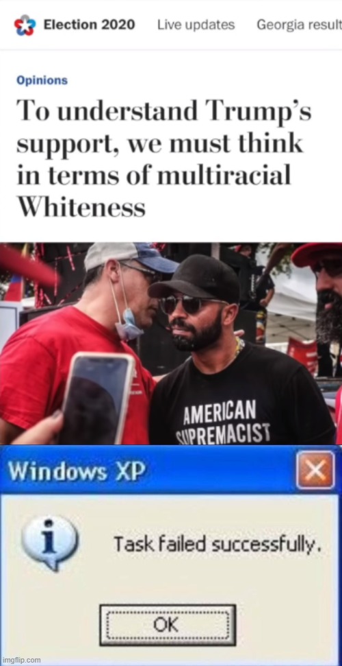 I swear they're making less and less sense | image tagged in task failed successfully,memes,politics | made w/ Imgflip meme maker