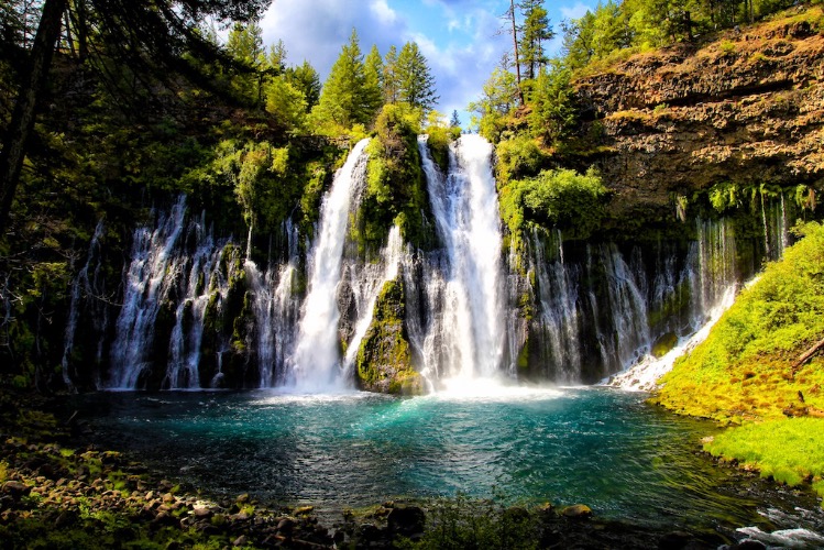 MacArthur-Burney Falls, California | image tagged in awesome,pics,photography | made w/ Imgflip meme maker