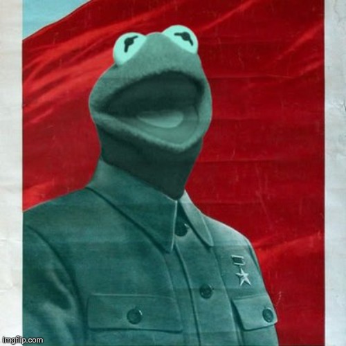 Communist Kermit | image tagged in communist kermit | made w/ Imgflip meme maker