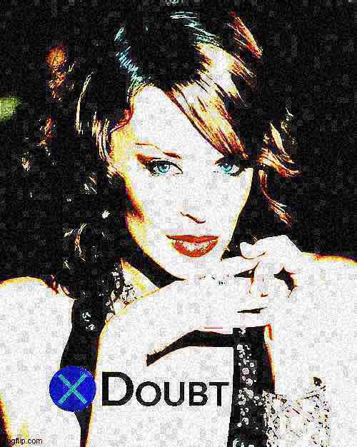 High Quality Kylie X doubt 23 deep-fried 1 Blank Meme Template
