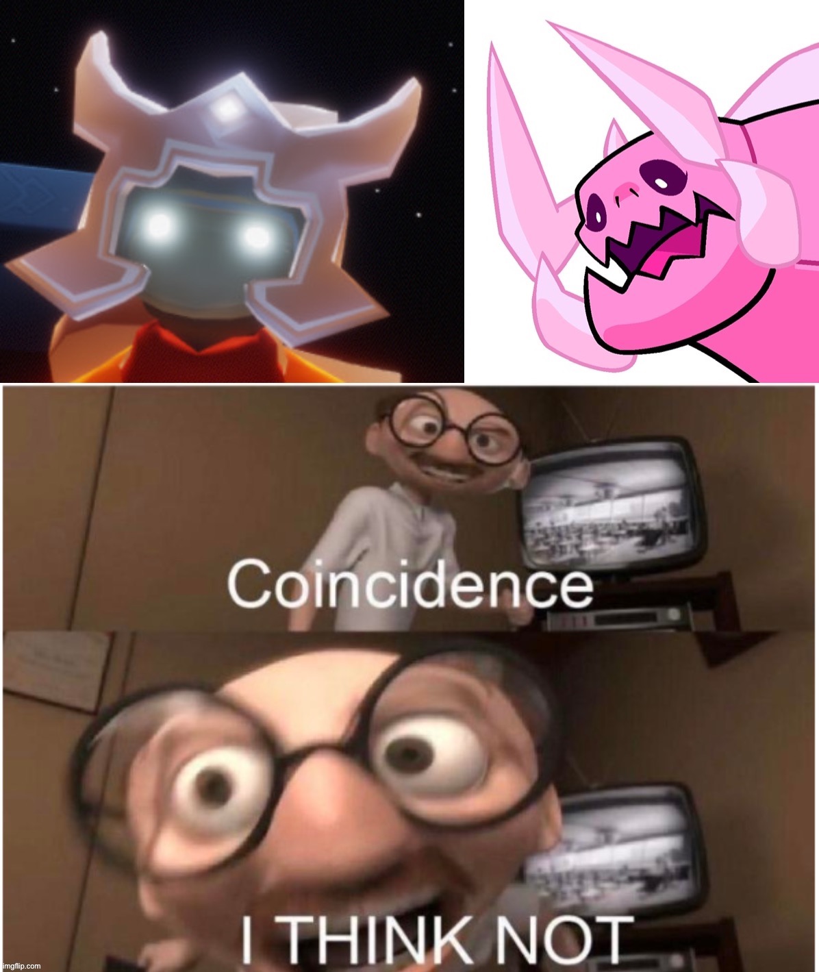 SOMETHING SEEMED FAMILIAR | image tagged in steven universe,coincidence i think not,think about it,skykid,sky children of the light | made w/ Imgflip meme maker