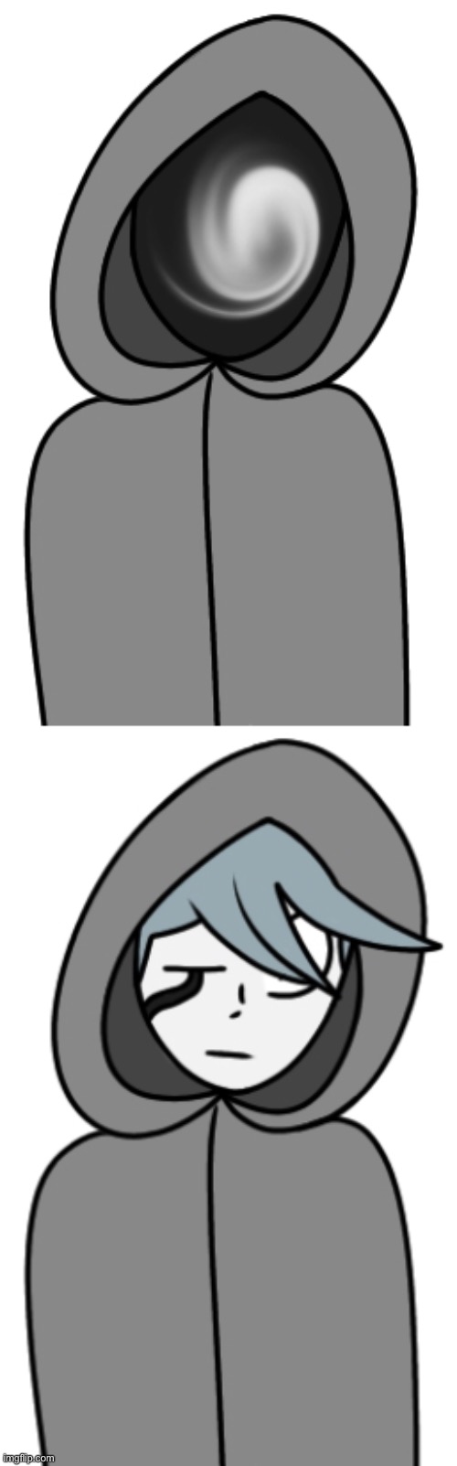 Yuin with and without his mask | made w/ Imgflip meme maker