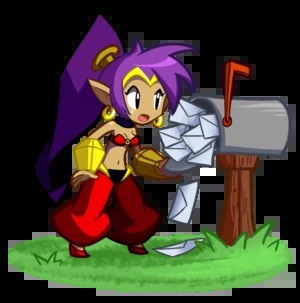 Shantae's mail Falls out Blank Meme Template