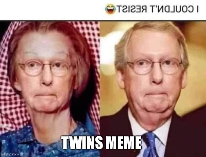 Mitch McConnell | TWINS MEME | image tagged in mitch mcconnell | made w/ Imgflip meme maker