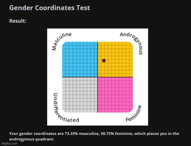 me whos now even more confused about my gender than i was before i took this text: | made w/ Imgflip meme maker