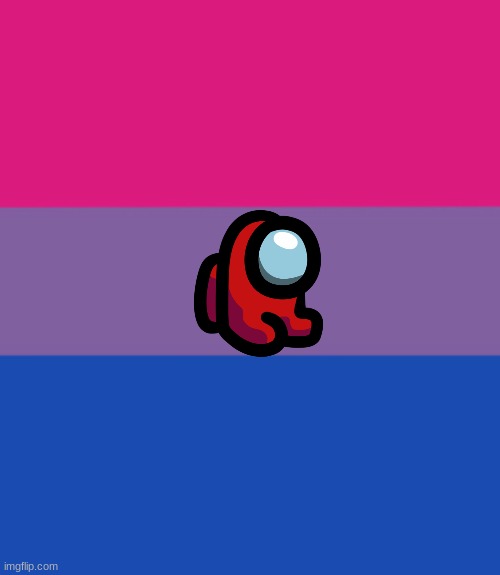 mini crewmate bisexual wallpaper/profile pic | image tagged in memes,blank transparent square,bi,among us,mini crewmate | made w/ Imgflip meme maker