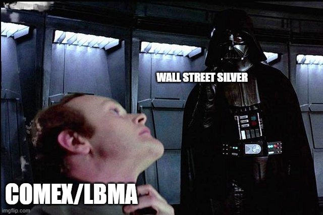 I find your lack of faith disturbing | WALL STREET SILVER; COMEX/LBMA | image tagged in i find your lack of faith disturbing,Wallstreetsilver | made w/ Imgflip meme maker