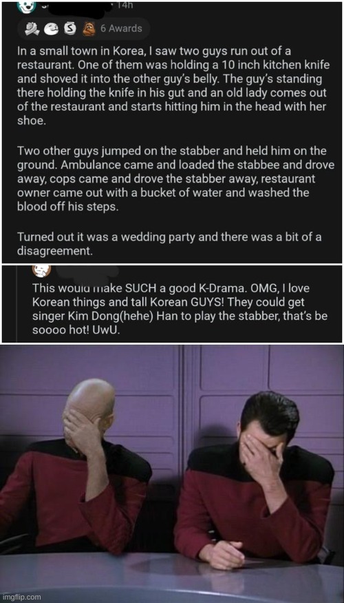 image tagged in double facepalm | made w/ Imgflip meme maker