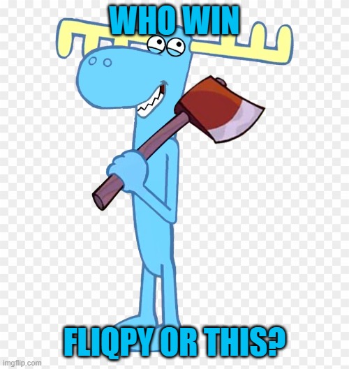 Who | WHO WIN; FLIQPY OR THIS? | image tagged in killer lumpy htf | made w/ Imgflip meme maker