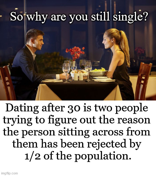 Dating after 30 meme