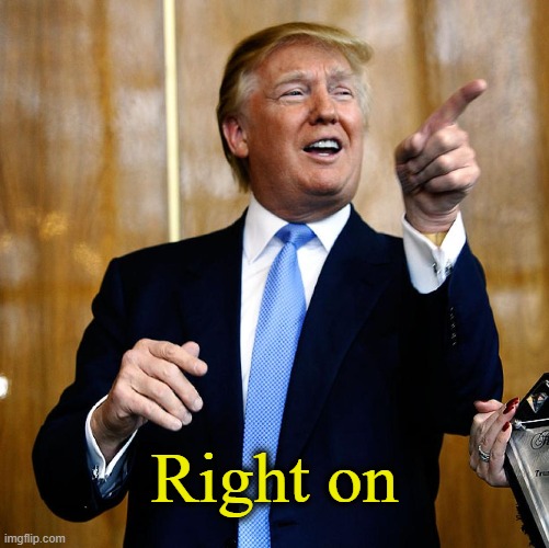 Donal Trump Birthday | Right on | image tagged in donal trump birthday | made w/ Imgflip meme maker