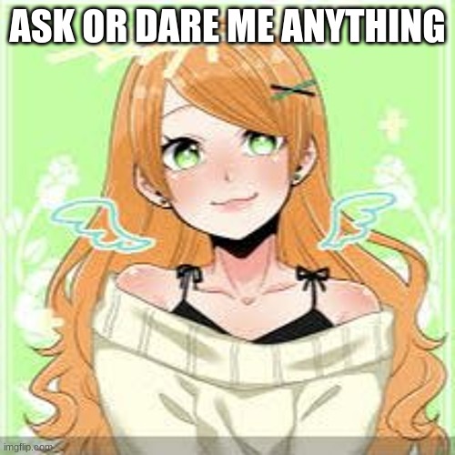 these seem fun for some reason so i did one :/ | ASK OR DARE ME ANYTHING | made w/ Imgflip meme maker