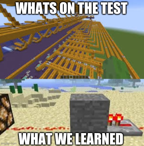 WHATS ON THE TEST; WHAT WE LEARNED | made w/ Imgflip meme maker