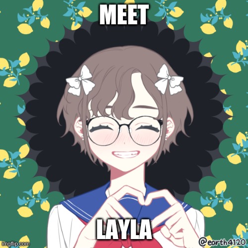 bio in com | MEET; LAYLA | image tagged in layla | made w/ Imgflip meme maker