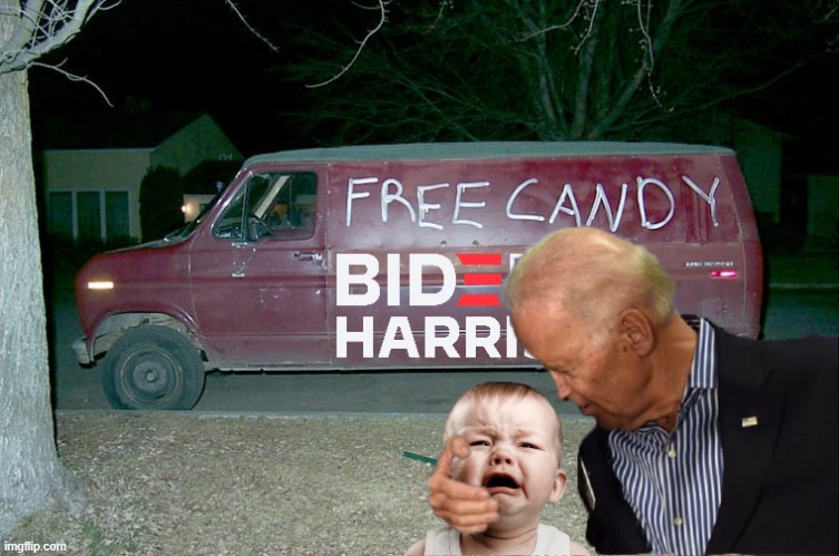 All aboard the Biden/Harris shuttle, aka the PEDO VAN | image tagged in joe biden,biden,creepy joe biden,pedophile,pedo,memes | made w/ Imgflip meme maker