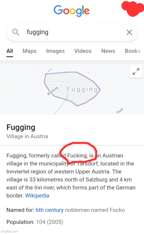 I wish if that village was never renamed. | image tagged in google maps | made w/ Imgflip meme maker