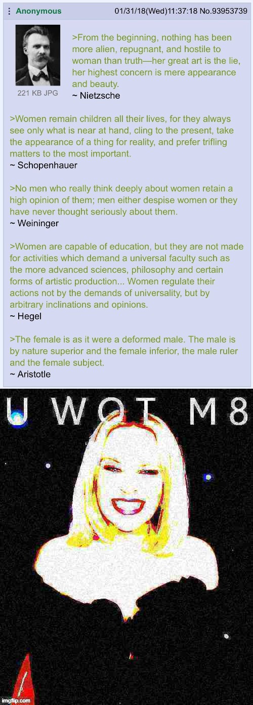 Today's Troll of the Day: Sexist Philosophers of Western Civilization | image tagged in sexist philosophers,kylie u wot m8 deep-fried 1,sexism,sexist | made w/ Imgflip meme maker