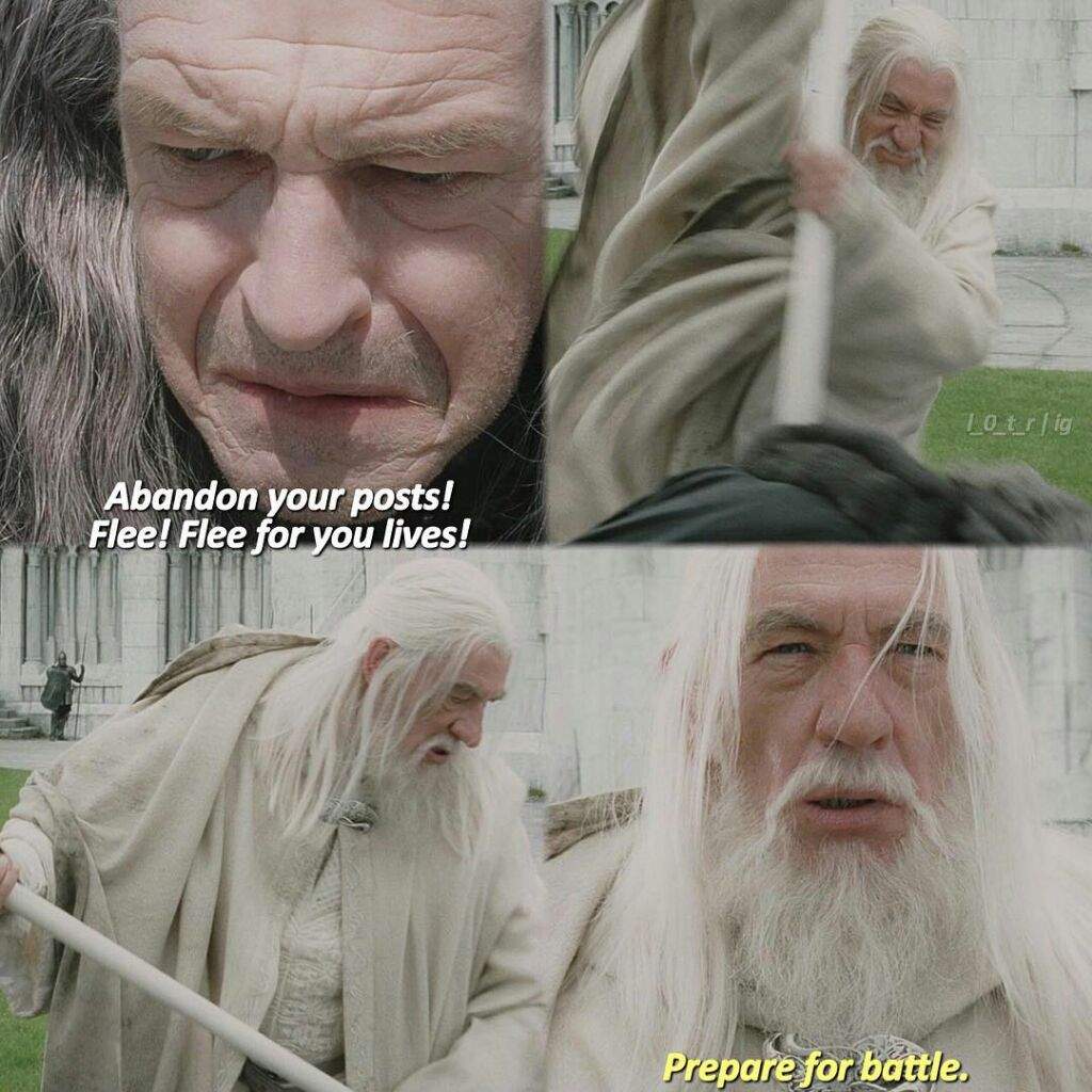 High Quality Gandalf and Denethor Blank Meme Template