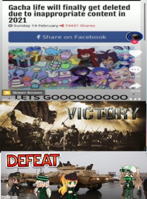 WE WON BROTHERS | image tagged in crusader,victory,gacha life,defeat,war | made w/ Imgflip meme maker