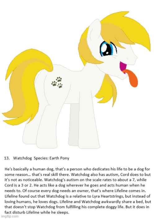 woof woof | image tagged in my little pony,original character | made w/ Imgflip meme maker