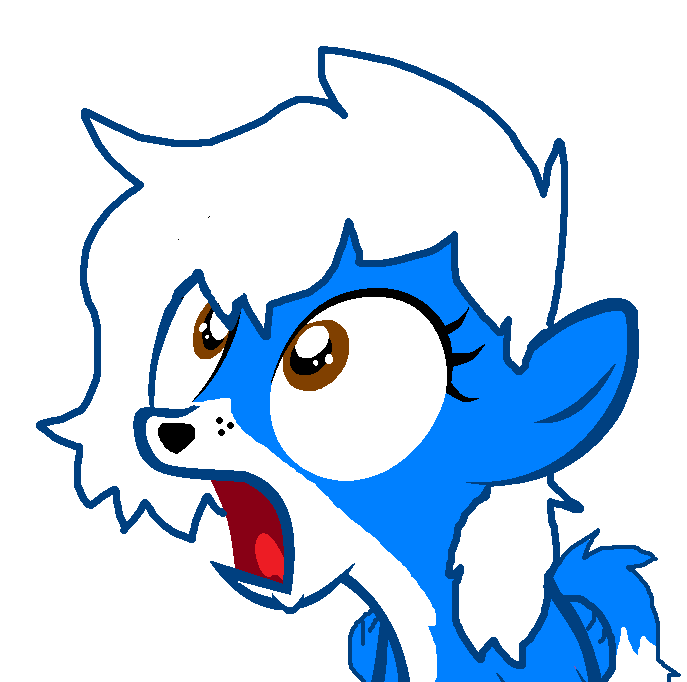 pony cloud shocked Blank Meme Template