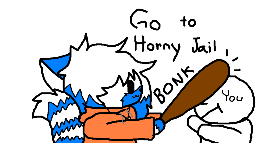 High Quality go to horny jail clear Blank Meme Template