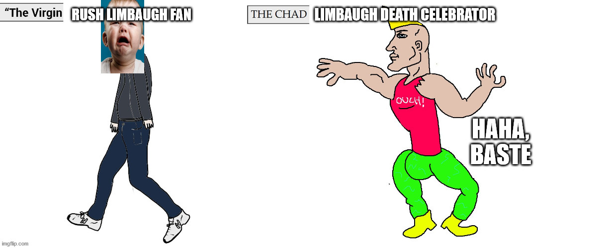 Ding dong the rush is dead | image tagged in rush limbaugh,american politics | made w/ Imgflip meme maker