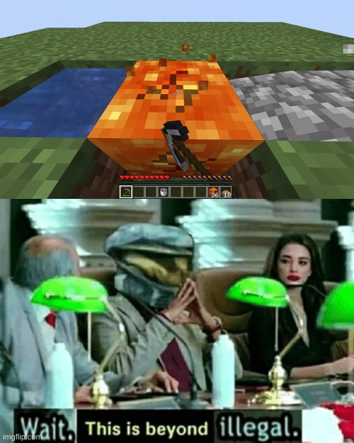 MY EYES!!! | image tagged in wait this is beyond illegal,minecraft,cursed image | made w/ Imgflip meme maker