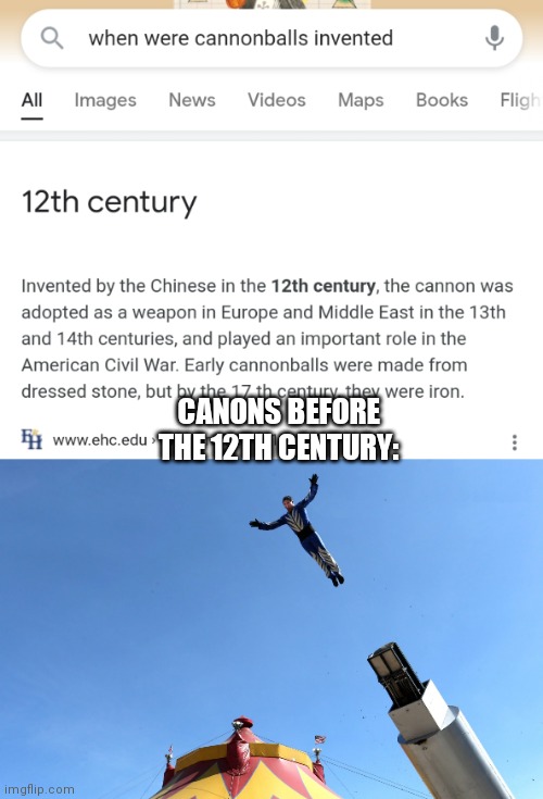 canon go boom | CANONS BEFORE THE 12TH CENTURY: | image tagged in canon,shooting star | made w/ Imgflip meme maker