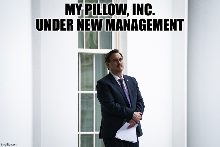 My Pillow Guy | MY PILLOW, INC.
UNDER NEW MANAGEMENT | image tagged in my pillow guy | made w/ Imgflip meme maker