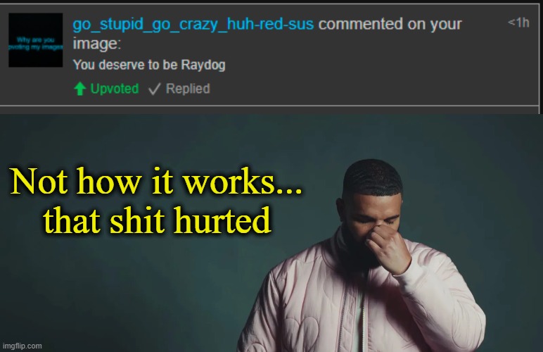 . | Not how it works... that shit hurted | made w/ Imgflip meme maker