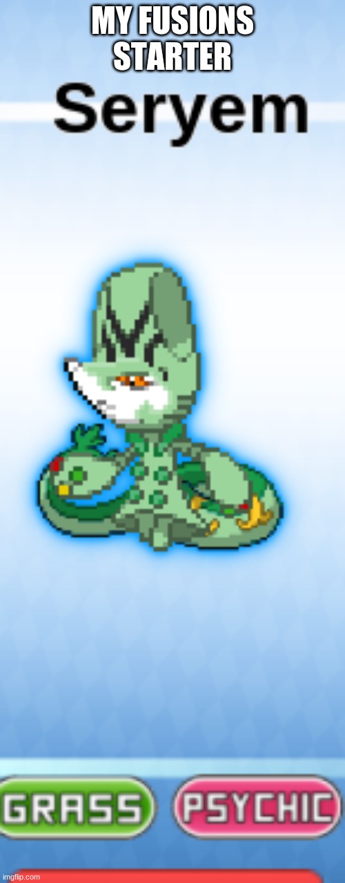 MY FUSIONS STARTER | made w/ Imgflip meme maker