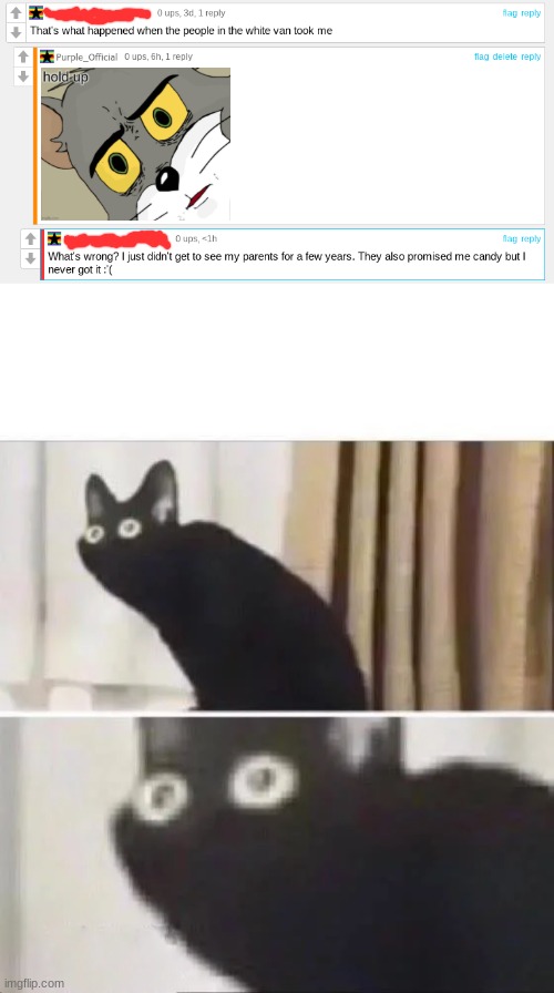 Oh NO- | image tagged in oh no black cat | made w/ Imgflip meme maker