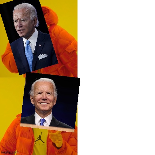 Joe Biden hotline bling Blank Meme Template