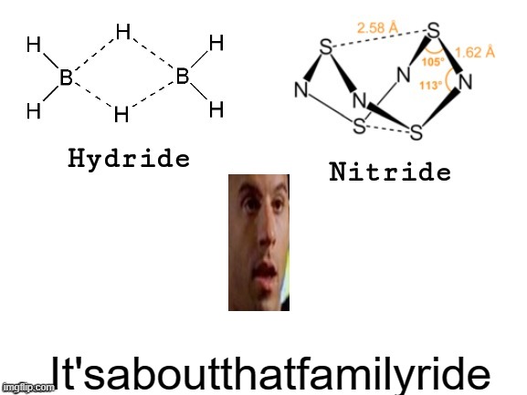 oh sht what happened to you? | It'saboutthatfamilyride | image tagged in hydride nitride | made w/ Imgflip meme maker