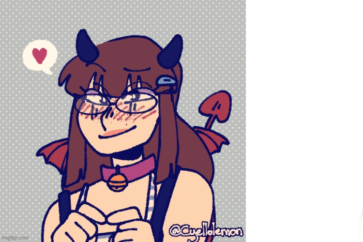 Haru the flirty lesbian demon beech | image tagged in drawing,anime,art | made w/ Imgflip meme maker