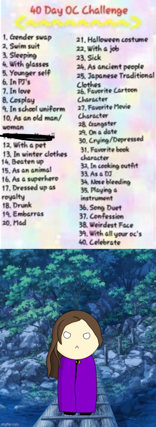 Day 1 - Doing This in a Random Order. Deal With It. | made w/ Imgflip meme maker