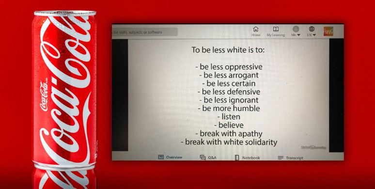 High Quality Coca-Cola anti-white discrimination Blank Meme Template