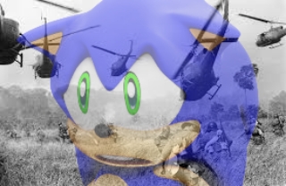 High Quality Sonic veitnam war Blank Meme Template